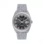 JASON HYDE MAN JH30001 40 mm kvartsikello musta kellotaulu musta kangasranneke