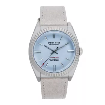 JASON HYDE unisex-kello JH10017 40 mm sininen kellotaulu kierrätetty PET-kangasranneke
