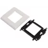 JAVEL yksittäinen kantokehys 2 M45-moduulille, 1M, 45x45, valkoinen