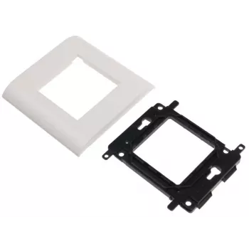 JAVEL yksittäinen kantokehys 2 M45-moduulille, 1M, 45x45, valkoinen