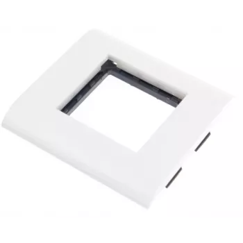JAVEL yksittäinen kantokehys 2 M45-moduulille, 1M, 45x45, valkoinen