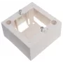 JAVEL pinta-asennettava yksikkörasia 2 moduulille M45, 1M, 45x45, valkoinen