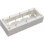 JAVEL pinta-asennettava kolmoispistorasia 6 moduulia M45 valkoinen