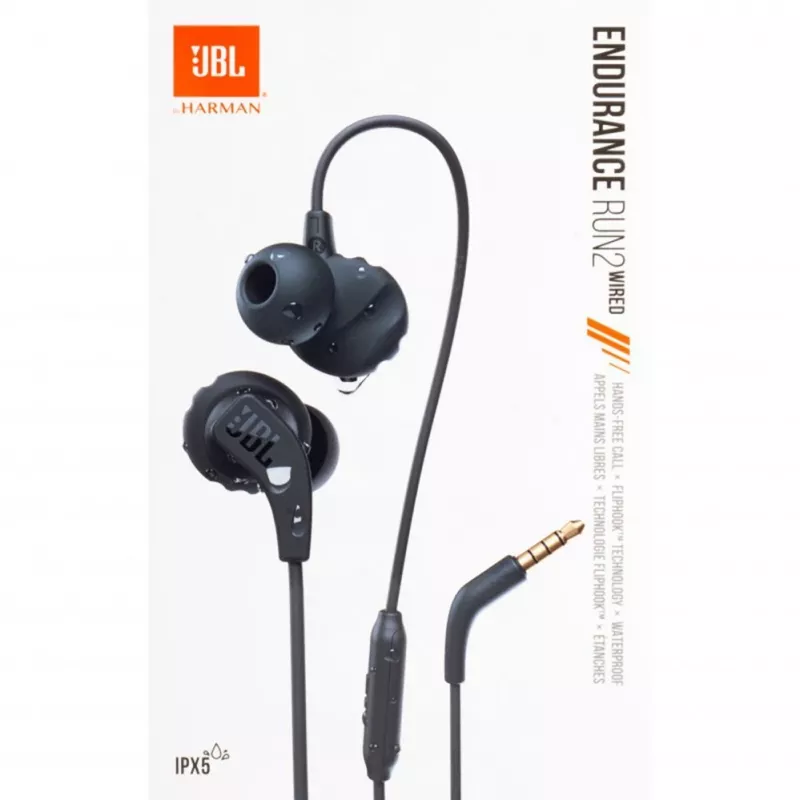 JBL Endurance Run 2 johdolliset kuulokkeet vedenkestävät - musta