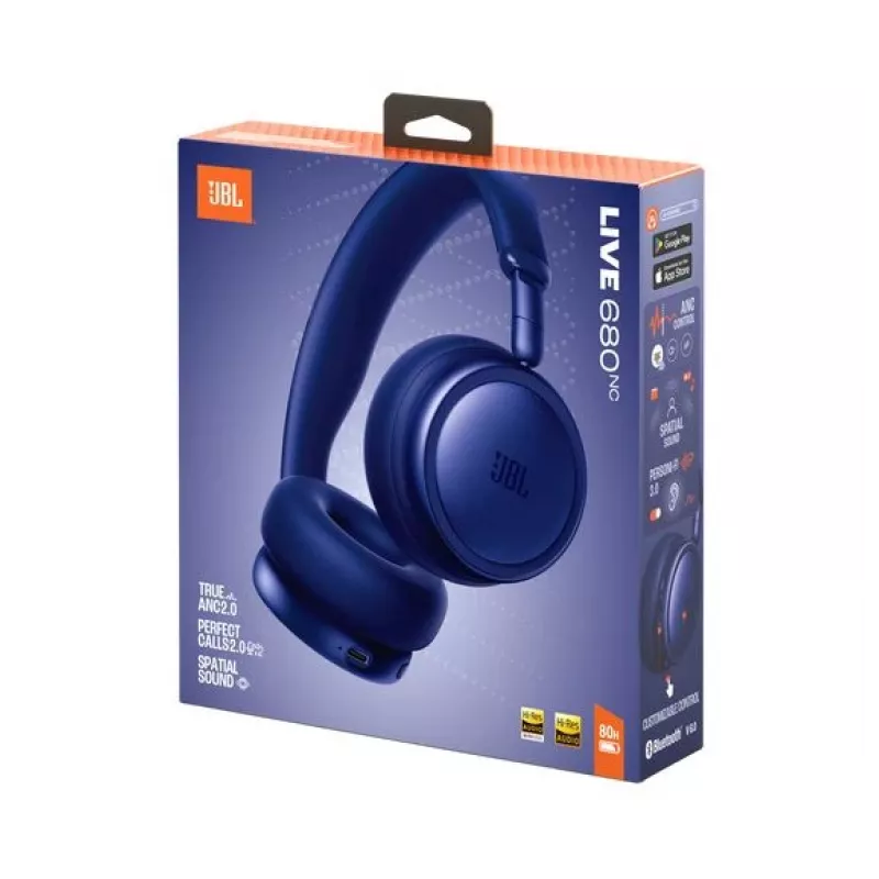 JBL Live 680NC langattomat on-ear-kuulokkeet mukautuvalla kohinanvaimennuksella