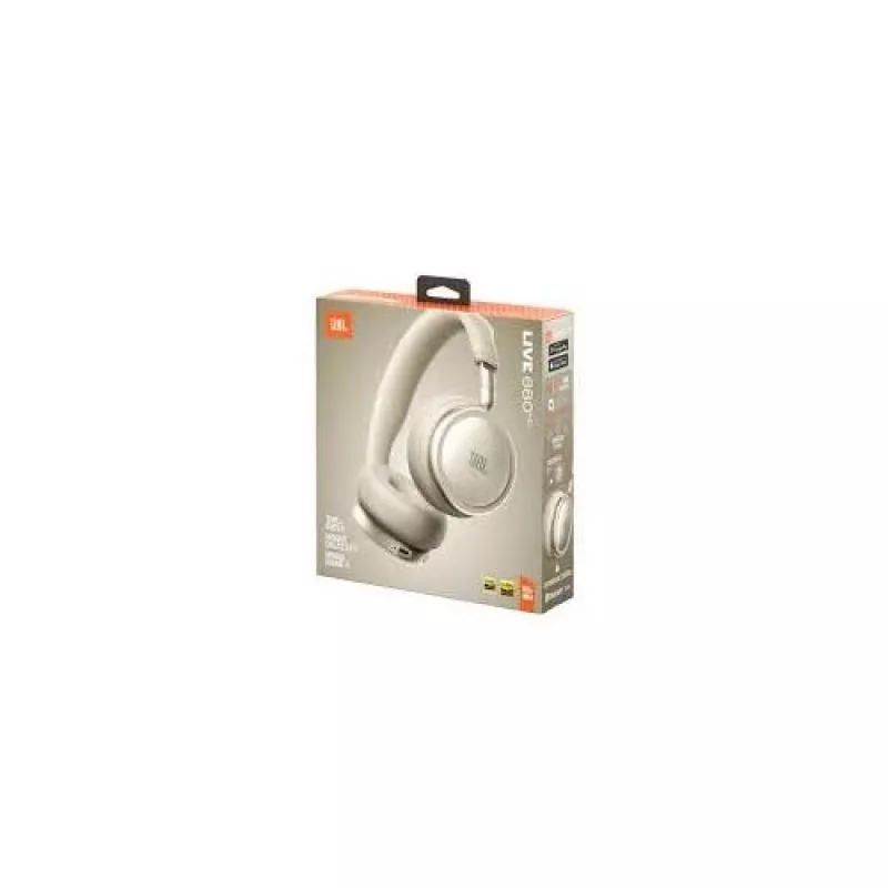 JBL Live 680NC langattomat on-ear-kuulokkeet mukautuvalla kohinanvaimennuksella, sand