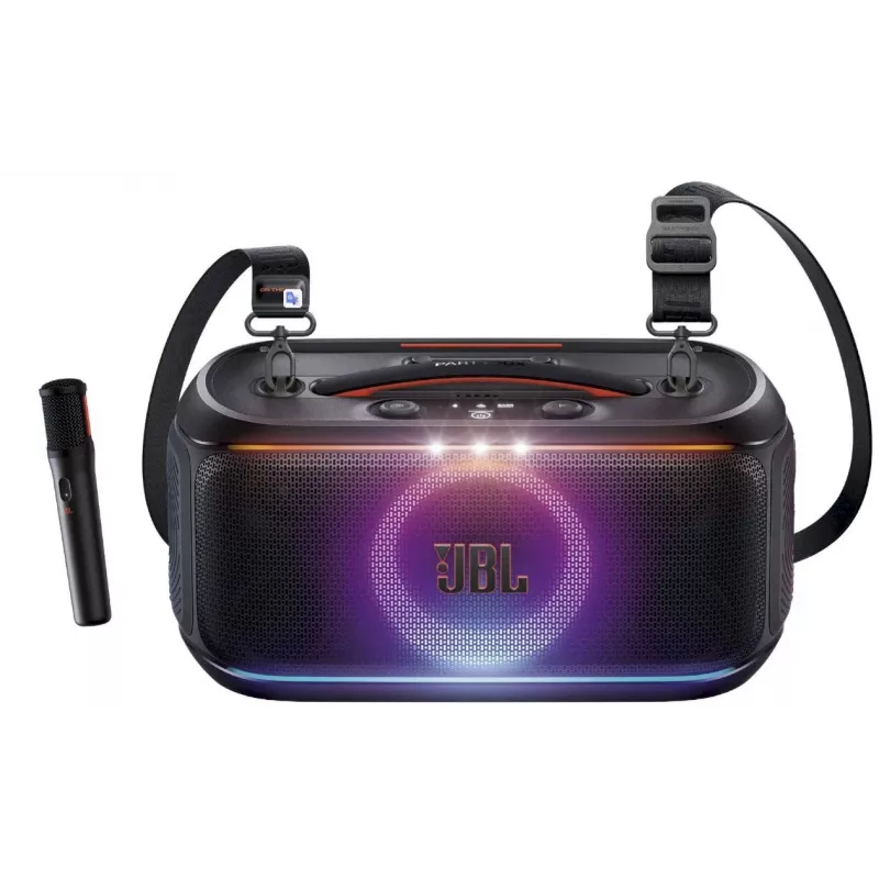 JBL Partybox On-The-Go 2 Bluetooth-kaiutin – musta, 100 W RMS, IPX4, TWS