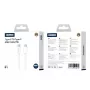 Jellico B1 Durable-Soft yleinen USB-C - USB-C data- & Fast-PD-20W-latauskaapeli 1m valkoinen