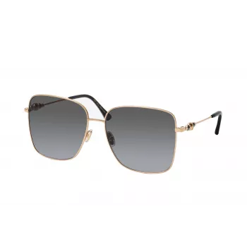 JIMMY CHOO HESTER-S-2M2 naisten aurinkolasit - musta kehys, harmaa liukuvärilinssi, 59 mm