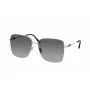 JIMMY CHOO HESTER-S-2M2 naisten aurinkolasit - musta kehys, harmaa liukuvärilinssi, 59 mm