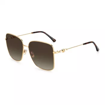 JIMMY CHOO HESTER S06JHA naisten aurinkolasit - musta asetaattikehys, harmaat liukuvärilinssit, 59 mm