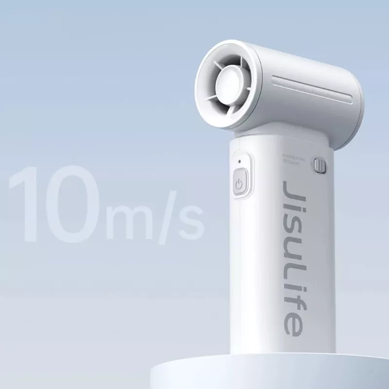 JISULIFE käsituuletin Life9 5000 mAh kannettava USB-tuuletin - harmaa