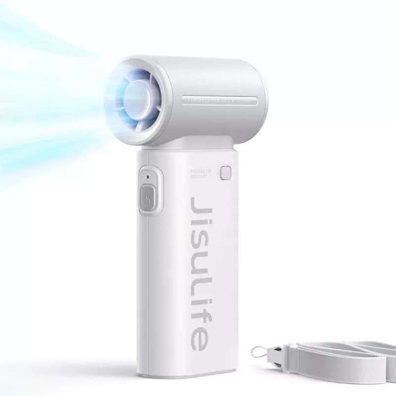 JISULIFE käsituuletin Life9 5000 mAh kannettava USB-tuuletin - harmaa