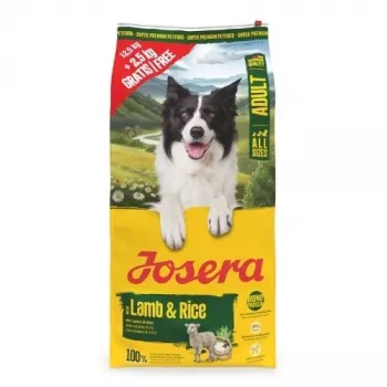 Josera Adult Lamb & Rice 12,5 kg + 2,5 kg