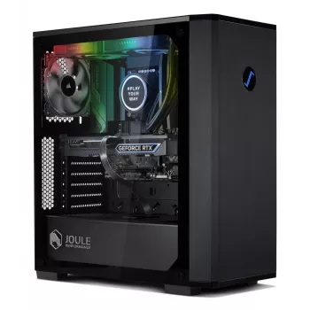 Joule Performance -pelitietokone RTX 5060 Ti Intel Core i5-14600K 32GB DDR5 1TB NVMe SSD Windows 11 Home musta