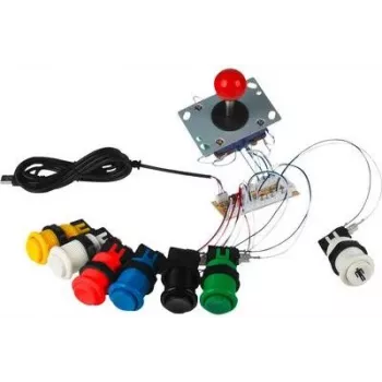 JOY-IT RBT DIY Encoder USB arcade-ohjainpiirilevy DIY-arcadepelikoneisiin ja fight stick -ohjaimiin (SBC-ZDE)
