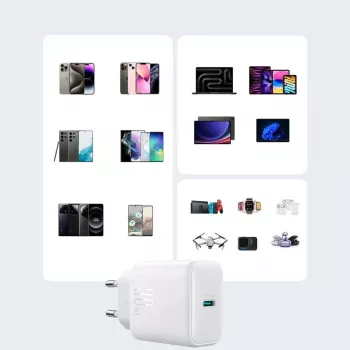 JOYROOM 10000mAh 22,5W USB-C varavirtalähde integroidulla kaapelilla