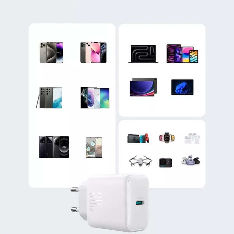 JOYROOM 10000mAh 22,5W USB-C varavirtalähde integroidulla kaapelilla