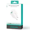 Joyroom 20W kaksiporttinen (USB-A + USB-C) -laturi EU-pistoke valkoinen