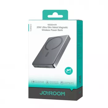 JOYROOM 20W Metal Magnetic langaton varavirtalähde 10000mAh harmaa