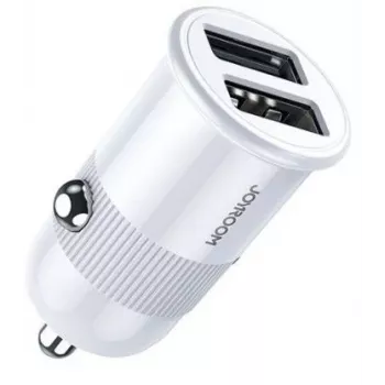 Joyroom 3.1A Dual Port Smart Car Charger valkoinen (C-A06 White)