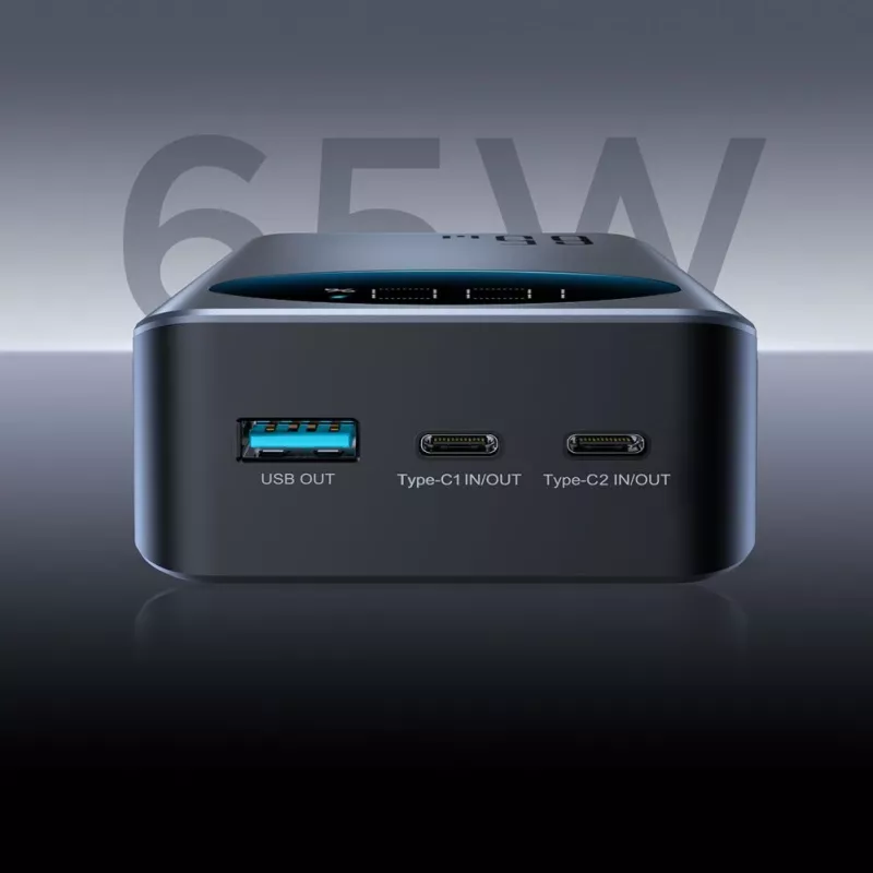 JOYROOM 30000mAh 65W varavirtalähde digitaalinäytöllä (JR-PBF05) - musta