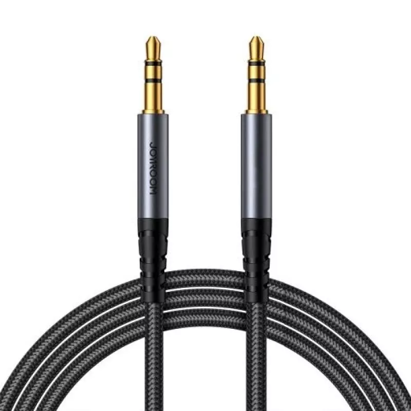 Joyroom audiokaapeli stereo, 3,5 mm plugi, 1,2 m, musta (SY-A08)