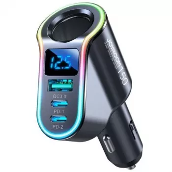Joyroom autolaturi 4-in-1 Bluetooth FM-lähetin PD 150W musta (JR-CL21)