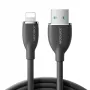 JOYROOM Colorful Series USB-A Lightning -kaapeli 1,2m musta SA29-AL3