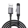 Joyroom EnjoyX Series USB-A - USB-C 90 asteen kaapeli A56, 3A, 480 Mbps, 1,2 m, musta (S-A56)