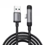Joyroom EnjoyX Series USB-A - USB-C 90 asteen kaapeli A56, 3A, 480 Mbps, 1,2 m, musta (S-A56)