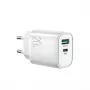 JOYROOM pikalaaturi USB-A QC3.0 / USB-C PD 20W valkoinen (L-QP2011)