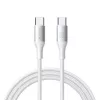 JOYROOM Flash Series USB-C - USB-C kaapeli A28, 60W, 480 Mbps, 2m, valkoinen (S-A28-CCW2)