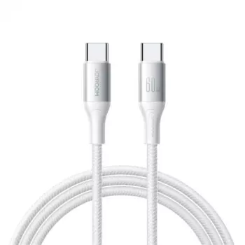 JOYROOM Flash Series USB-C - USB-C kaapeli A28, 60W, 480 Mbps, 2m, valkoinen (S-A28-CCW2)
