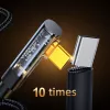 Joyroom pelikaapeli S-CC100A6 USB-C (kulma) / USB-C (suora) 100W 1,2m - musta