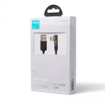 Joyroom pelikaapeli Type-C (kulma) - USB (suora) kaapeli 3A, 480Mbit/s, 1,2m, musta (S-UC027A6)