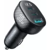 Joyroom JR-CCD04 autolaturi 30W 2x USB-C USB-A digitaalinäytöllä - musta