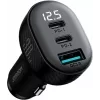 Joyroom JR-CCD04 autolaturi 30W 2x USB-C USB-A digitaalinäytöllä - musta