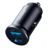 Joyroom JR-CCN05 mini-autolaturi 30W USB-A USB-C musta