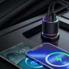 JOYROOM JR-CL10 autolaturi 2x USB 24W LED-taustavalo musta