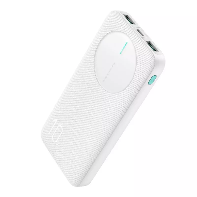 Joyroom JR-PBF12 varavirtalähde 10000mAh 2.4A Dual USB-A USB-C valkoinen