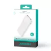 Joyroom JR-PBF12 varavirtalähde 10000mAh 2.4A Dual USB-A USB-C valkoinen