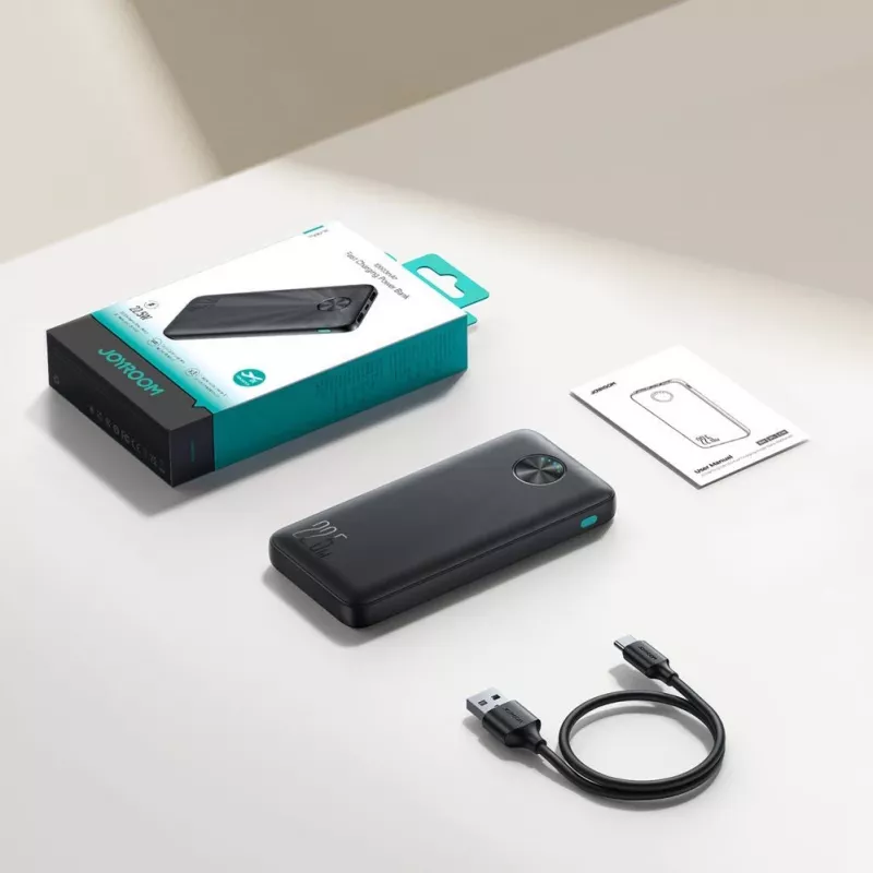 Joyroom JR-PBF15 varavirtalähde 10000mAh USB-C USB-A 22.5W musta