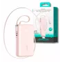 Joyroom JR-PR2L varavirtalähde 10000 mAh 35W digitaalinäytöllä, sisäänrakennetulla ulosvedettävällä 2x Type-C lanyard-kaapelilla (0,7 m) pinkki