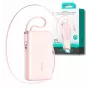 Joyroom JR-PR2L varavirtalähde 10000 mAh 35W digitaalinäytöllä, ulosvedettävät USB-C- ja Lightning-kaapelit (0,7 m) pinkki