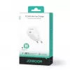 JOYROOM JR-TCF02 USB-C PD 20W seinälaturi USB-C-kaapelilla - valkoinen
