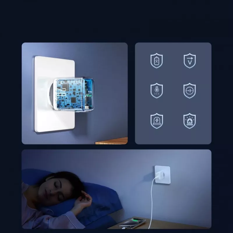 JOYROOM JR-TCF20 20W USB-C-laturi ja USB-C–USB-C-kaapeli (1 m)