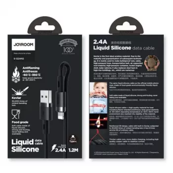 Joyroom Lightning - USB-A kaapeli 2,4A 1,2m musta (S-1224N2)