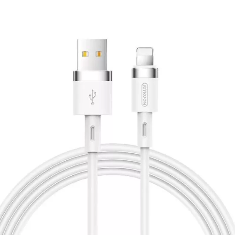 Joyroom Lightning - USB-kaapeli 2,4A, 1,2m, valkoinen (S-1224N2)
