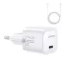 Joyroom Mini USB-C -laturi 20W PD USB-C - Lightning -kaapelilla - valkoinen JR-TCF02